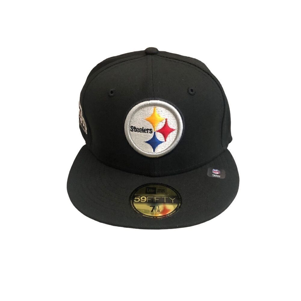 New Era Pittsburgh Steelers XL Super Bowl 59Fifty Fitted Hat Size 7 1/8